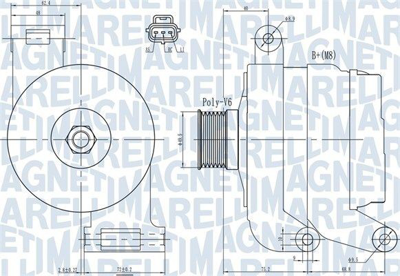 063731931010 Magneti Marelli Авто генератор